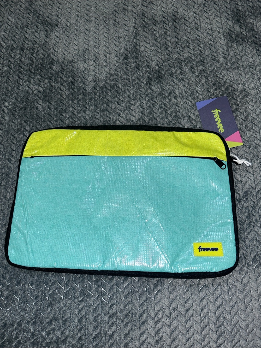 Turquoise and Yellow Laptop Sleeve